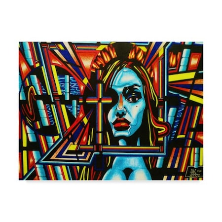 Abstract Graffiti 'Face The Faith' Canvas Art,14x19